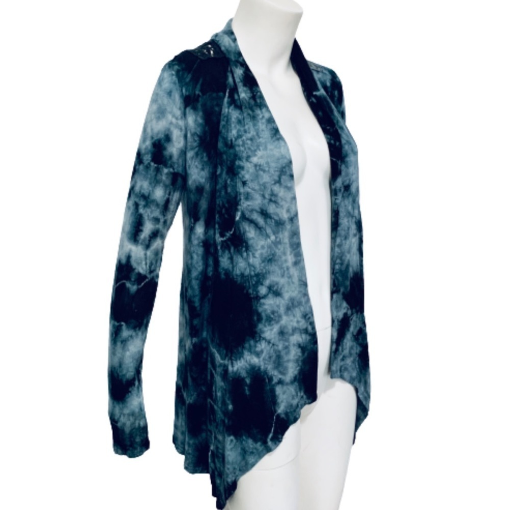 ZINNA | Open Front Crochet Open Back Cardigan S